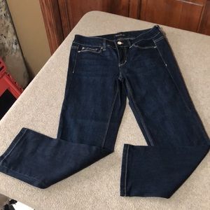 WHBM Blanc Embellished Crop Jean